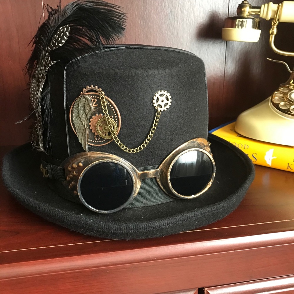Steampunk Hat with Goggles